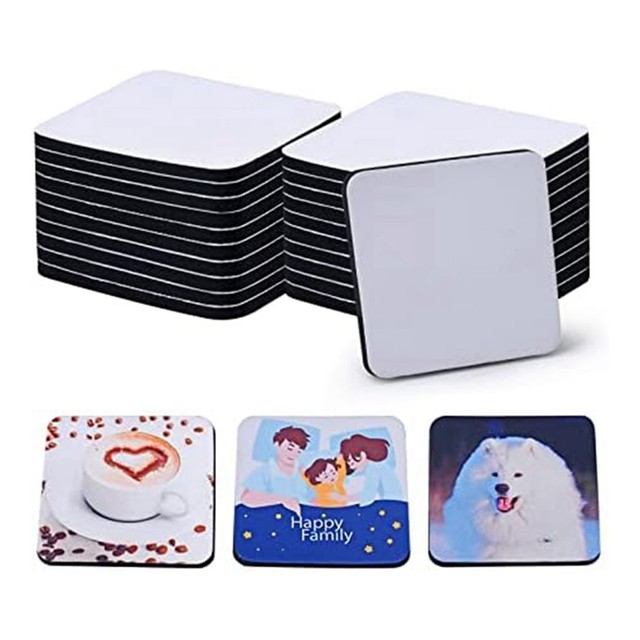 20PCS Square Sublimation Blanks Coasters,3.5 X 3.5 Inch/5MM For Thermal  Sublimation - AliExpress